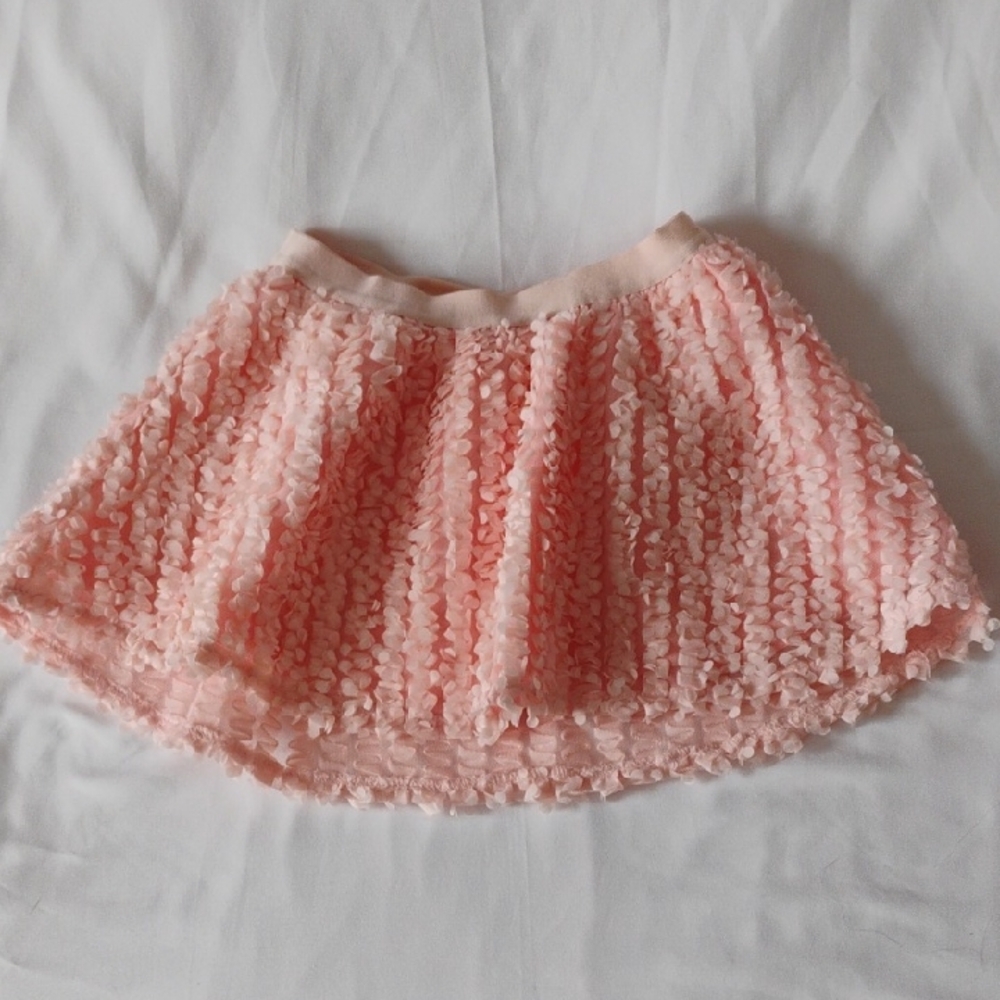 The Children's Place Pink Textured Skater Skirt
